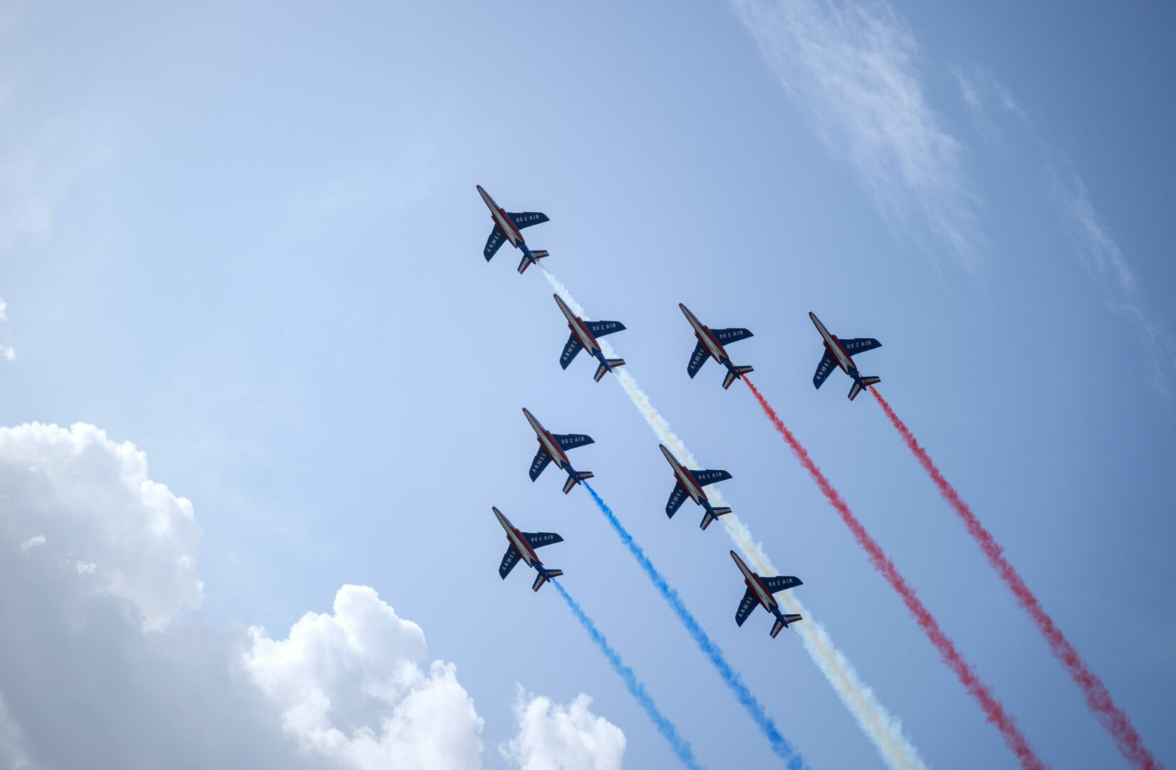 meeting aerien de roan et photo de la patrouille de France