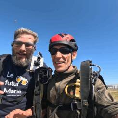 EVG en parachute près de lyon en rhone alpes