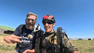 EVG en parachute près de lyon en rhone alpes